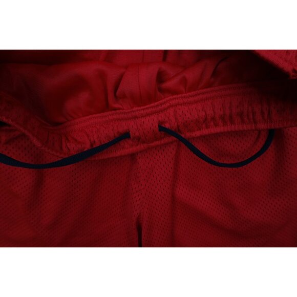 Vintage Y2K Nike Mens Small Travis Scott Mini Swoosh Above Knee Mesh Shorts Red - Picture 8 of 13